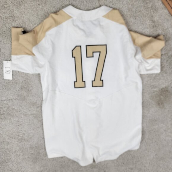 Vanderbilt Commodores Nike Mens Large Crème Full-Button NCAA Baseball Jersey NWT - Picture 7 of 7